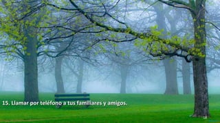 www.vitanoblepowerpoints.net 18
15. Llamar por teléfono a tus familiares y amigos.15. Llamar por teléfono a tus familiares y amigos.
 