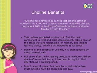 Benefits Of The Abundant Choline In Eggs For Pregnant Women | PPTX