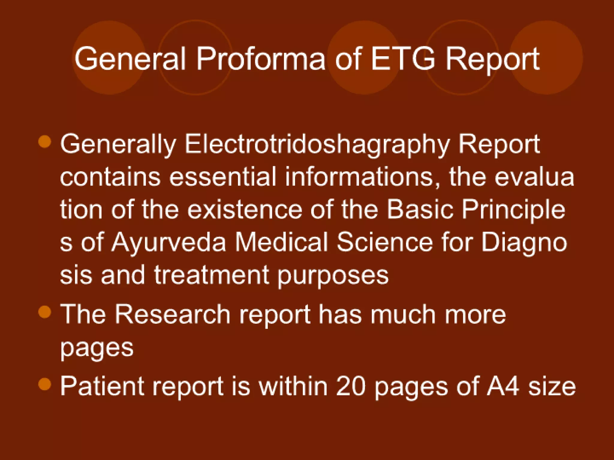 Ayurscan: Electrotridoshagraphy {ETG} Report
