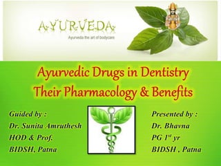Guided by :
Dr. Sunita Amruthesh
HOD & Prof.
BIDSH, Patna
Presented by :
Dr. Bhavna
PG 1st yr
BIDSH , Patna
 