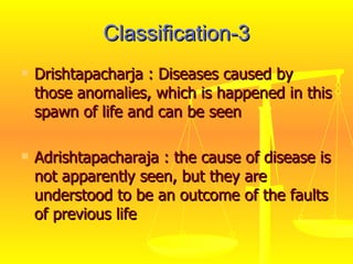 Ayurveda Classification & Groupings of diseases