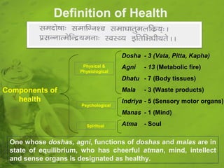 Ayurveda for total health   dr. sreedhar rao