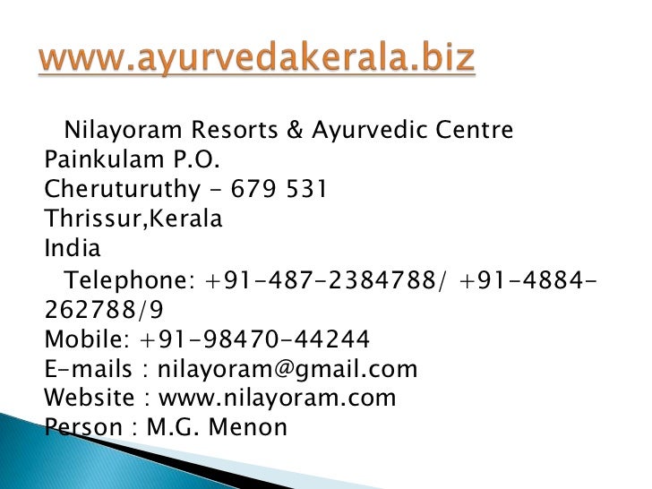 Ayurveda kerala kerala medical tourism ayurveda treatment in keral…