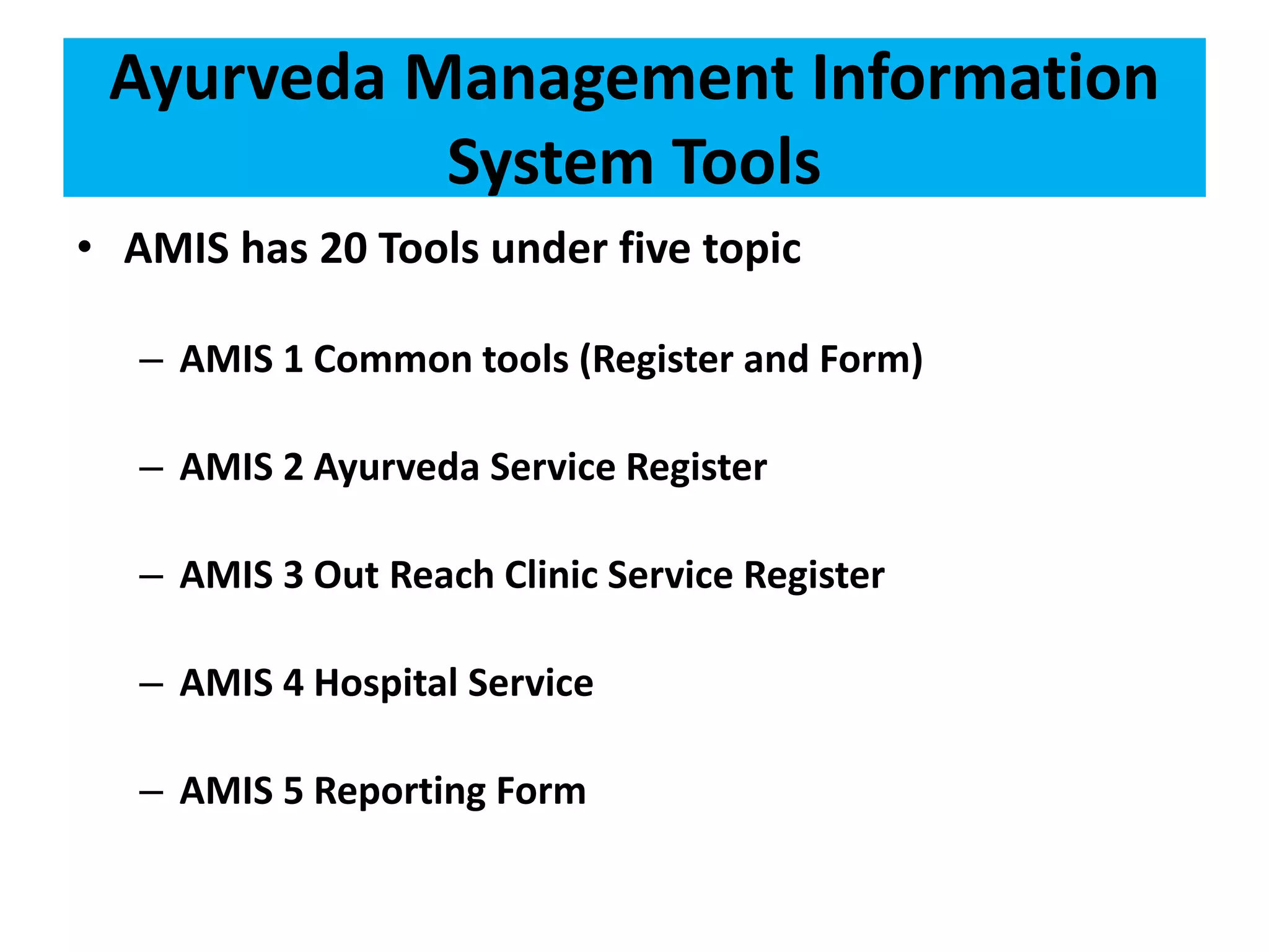 Ayurveda Management Information System PPTX ayurveda-management-information-system-pptx