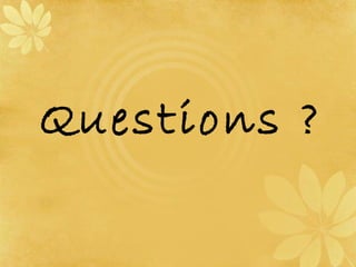 Questions ? 