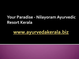 Your Paradise - Nilayoram Ayurvedic
Resort Kerala
 