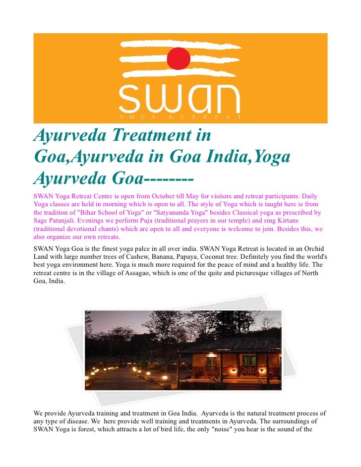 Ayurveda treatment in goa