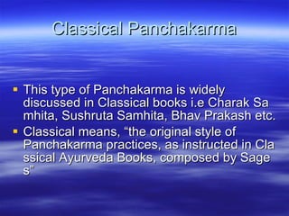 Ayurveda understand panchakarma