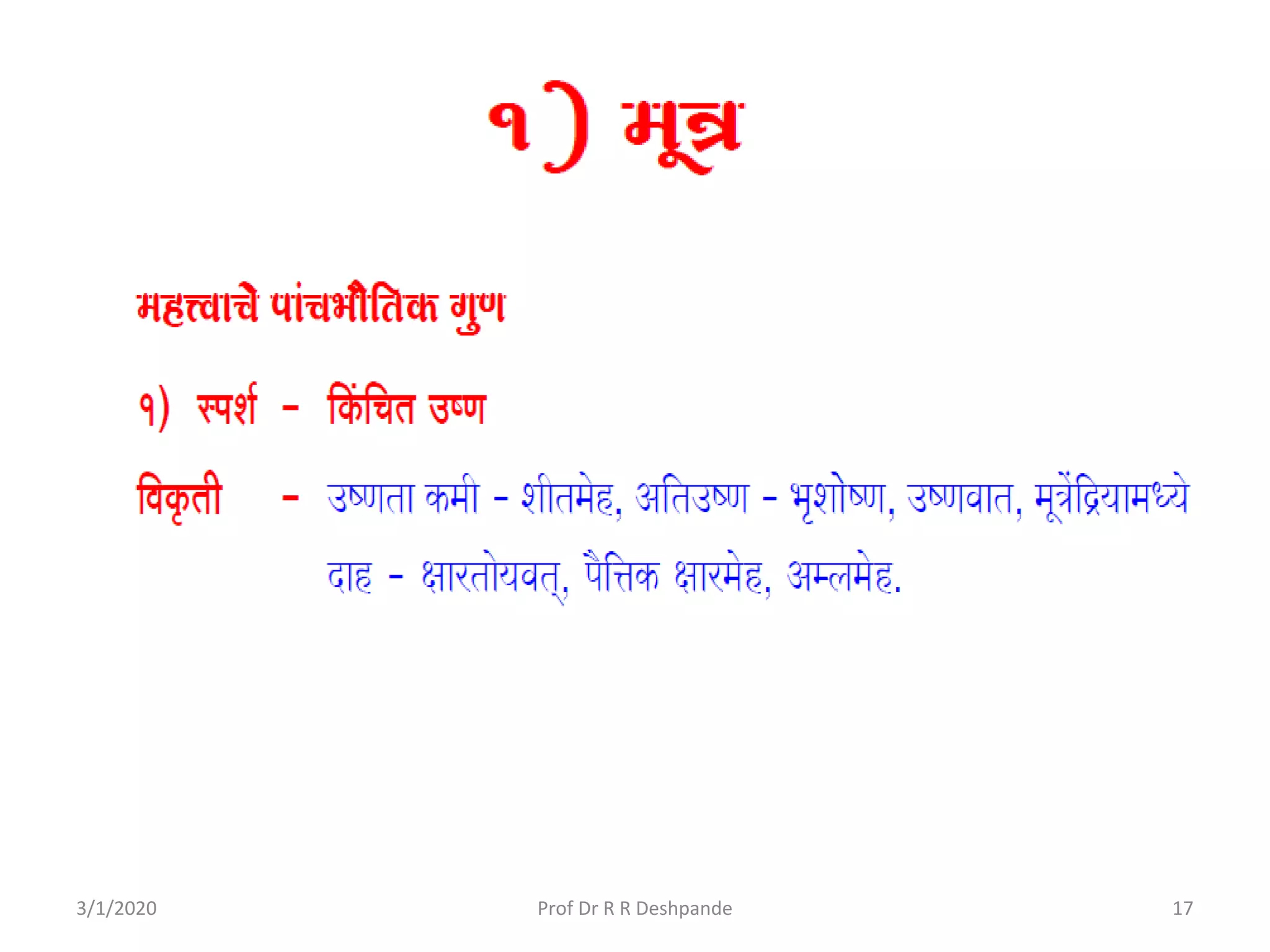 3/1/2020 17Prof Dr R R Deshpande
 