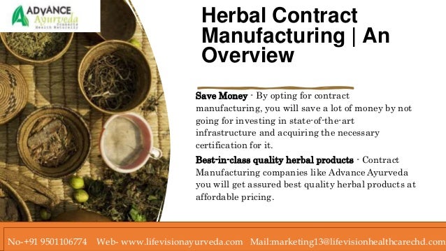 Herbal Contract
Manufacturing | An
Overview
Save Money - By opting for contract
manufacturing, you will save a lot of mone...