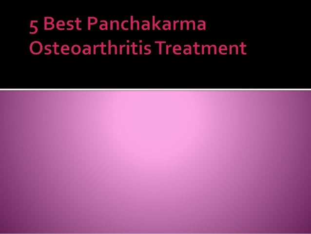 Osteoarthritis Treatment
