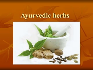 Ayurvedic herbs
 