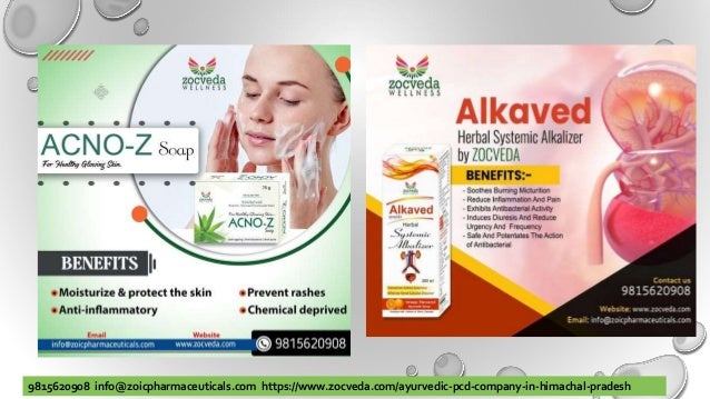 9815620908 info@zoicpharmaceuticals.com https://www.zocveda.com/ayurvedic-pcd-company-in-himachal-pradesh
 