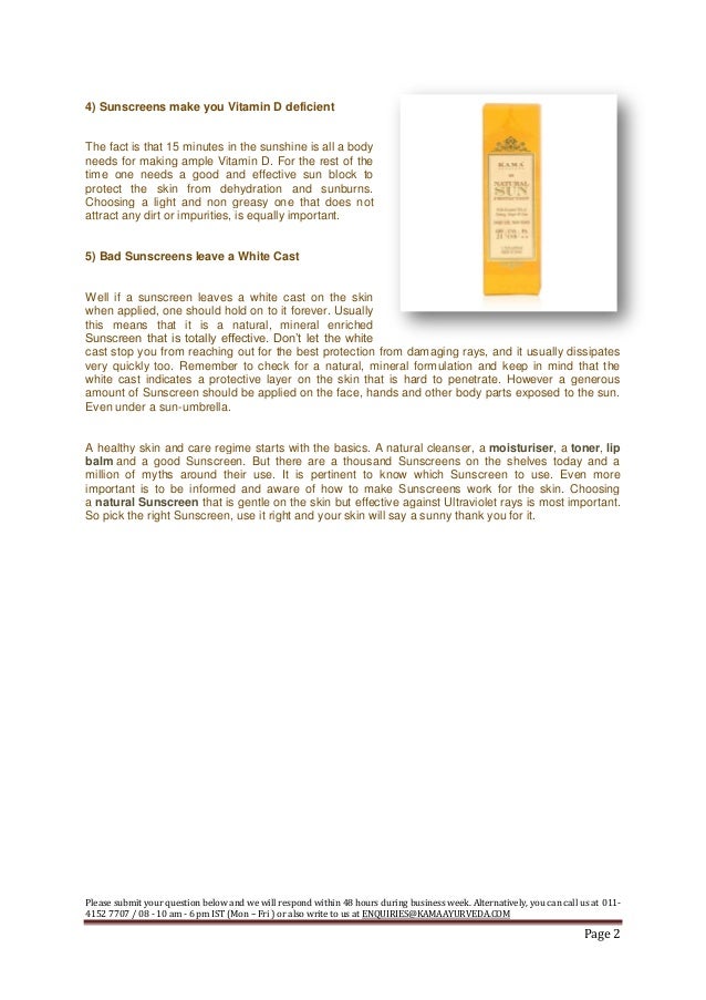 Kama Ayurveda Natural Sun Protection Ayurvedic Products For Skin kama ayurveda natural sun protection