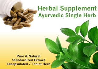 Ayurvedic single herb