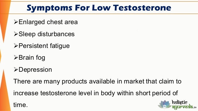 Low Testosterone Symptoms Depression