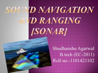 Shudhanshu Agarwal
B.tech (EC-2011)
Roll no.-1101421102
 