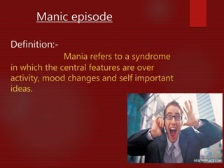 Mood disorders [affective disorders] | PPTX