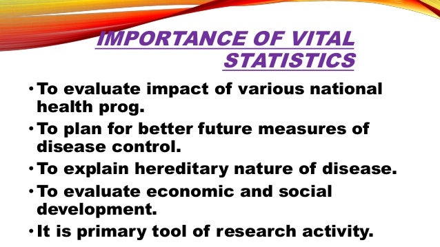 What Are Vital Statistics