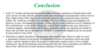ROLE OF PEACE EDUCATION FOR THE MAKING OF GOOD SOCIETY | PDF