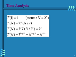 18
Time Analysis
 