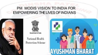PM MODIS VISION TO INDIA FOR
EMPOWERING THELIVESOFINDIANS
 