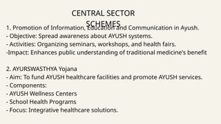 AYUSH Program in India: Vision, Schemes & Global Integration of ...
