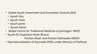 AYUSH Program in India: Vision, Schemes & Global Integration of ...