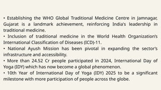 AYUSH Program in India: Vision, Schemes & Global Integration of ...