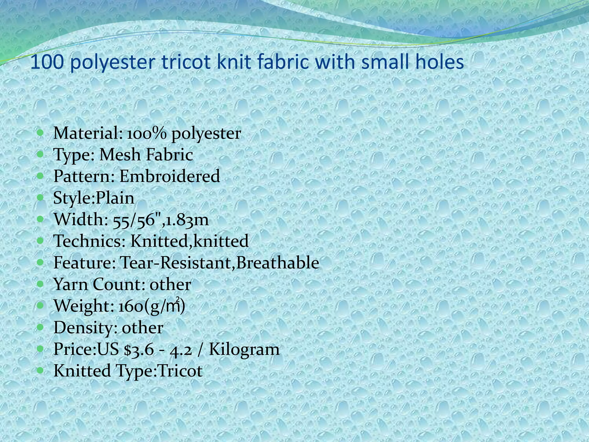 Presentation on Fabric Analysis | PPSX