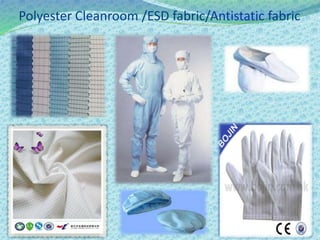Polyester Cleanroom /ESD fabric/Antistatic fabric
 