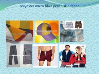 polyester micro fiber peach skin fabric
 