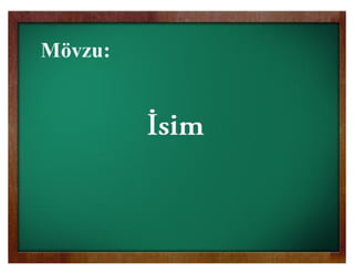 İsim