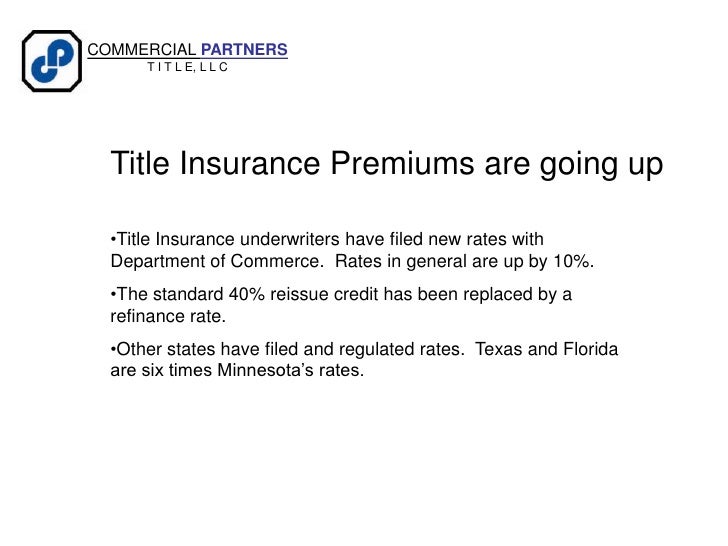 Florida Title Insurance Chart