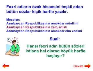 Mürəkkəb adlar və onların yazılışı