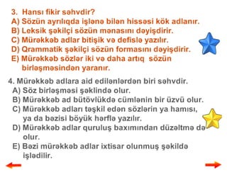 Mürəkkəb adlar və onların yazılışı