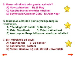 Mürəkkəb adlar və onların yazılışı