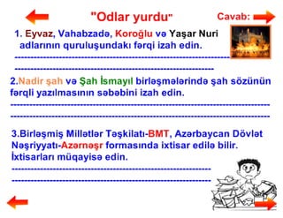 Mürəkkəb adlar və onların yazılışı