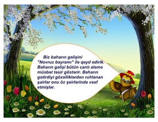 Novruz el bayramıdır