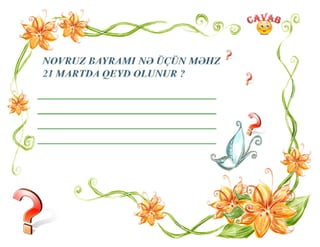 Novruz el bayramıdır