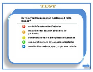 Mürəkkəb sözlər