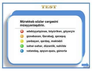 Mürəkkəb sözlər