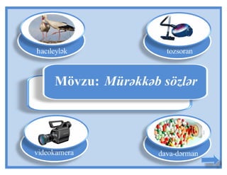 Mürəkkəb sözlər