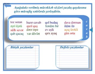 Mürəkkəb sözlər