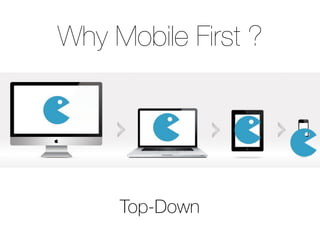 Why Mobile First ?
Top-Down