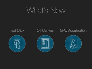 Fast Click Off Canvas GPU Acceleration
What’s New