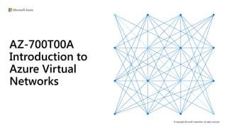 AZ700 Presentation02 - Official MS Presentation | PDF