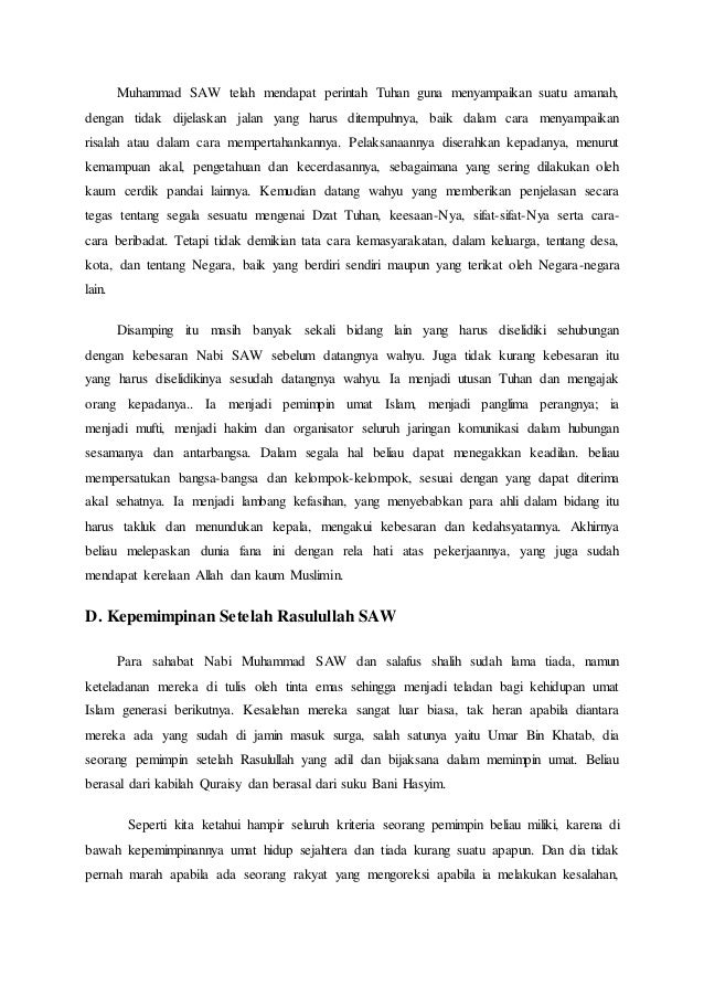 Kepemimpinan Dalam Islam
