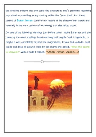 Azaan A lesson for listener | PDF