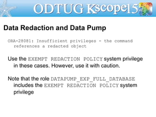 Redacetd Object Oracle Data Redaction | PPTX